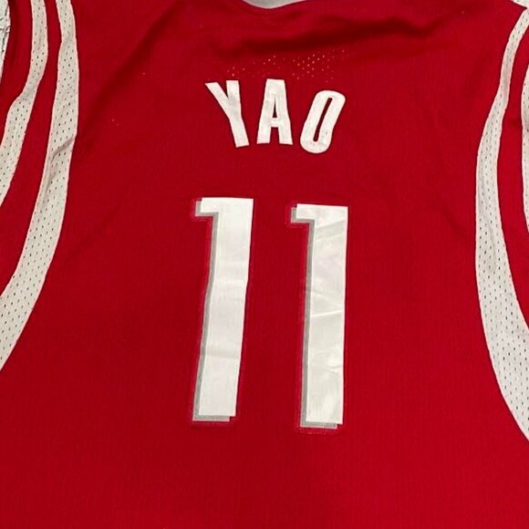 Yao Ming Houston Rockets Red NBA Basketball Sports Jersey - Picture 3 of 4
